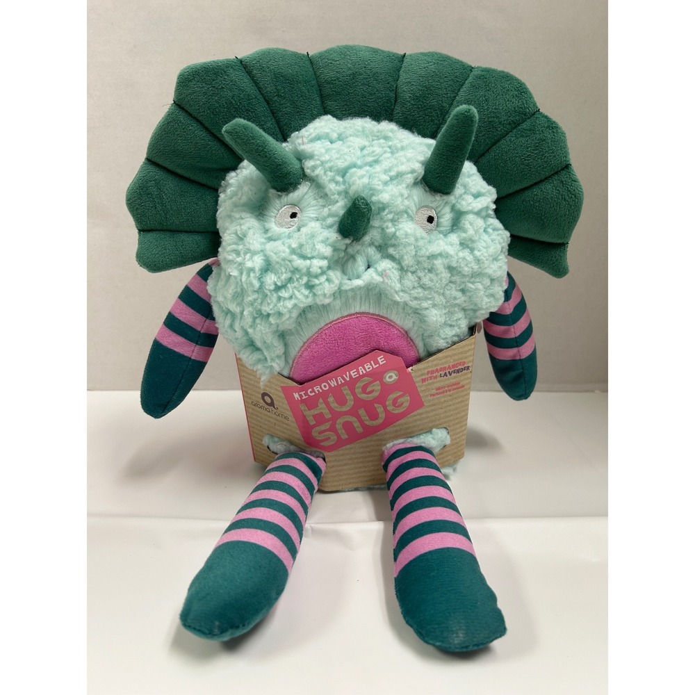 Aroma Home Hug a Snug Microwaveable Lavender Scented Plush Dinosaur AH0020DNKR
